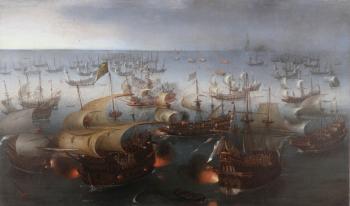 亨德裡尅 科內利斯 維姆 Day seven of the battle with the Armada 亨德裡尅 科內利斯 維姆 Day seven of the battle with the Armada